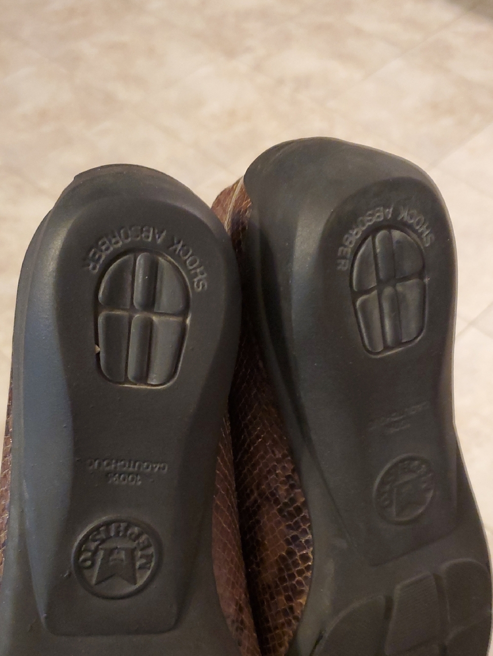 Mephisto Natala Brown Snake-Print Leather Bit Loafers Women's Sz 9 Like New - Picture 10 of 14